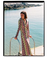 ZIG ZAG V-NECK OLIVE | BORDADO| Michonet