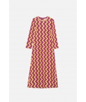 VESTIDO ZIG ZAG WINE | BORDADO| Michonet
