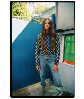 ZIG ZAG COMBI SWEATSHIRT · Beginning