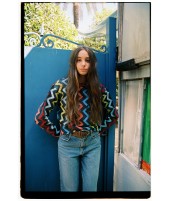 ZIG ZAG COMBI SWEATSHIRT · Beginning