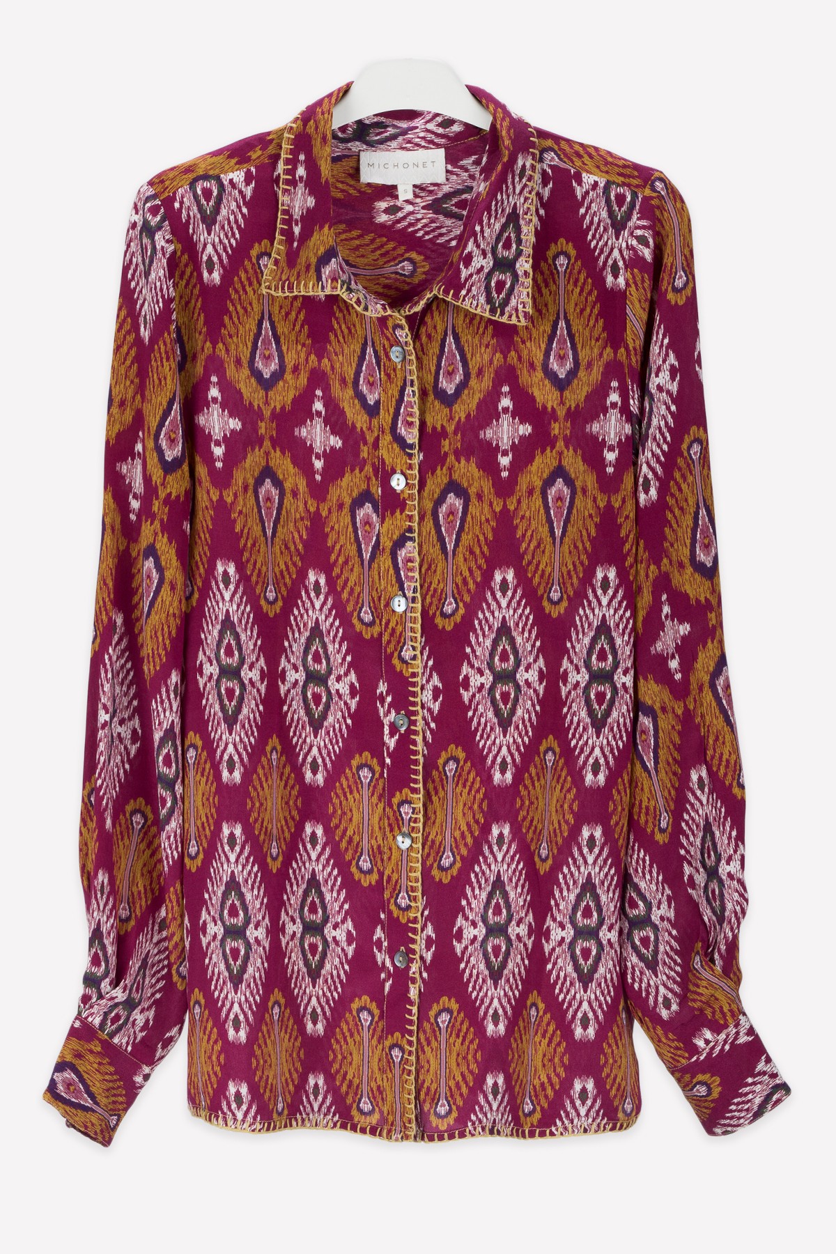 BLUSA SEDA IKAT ROSE | SEDA| Michonet