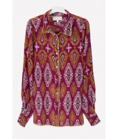 SILK BLOUSE IKAT ROSE · SILK
