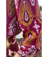 SILK BLOUSE IKAT ROSE · SILK