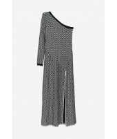 SILVER ASYMMETRIC DRESS