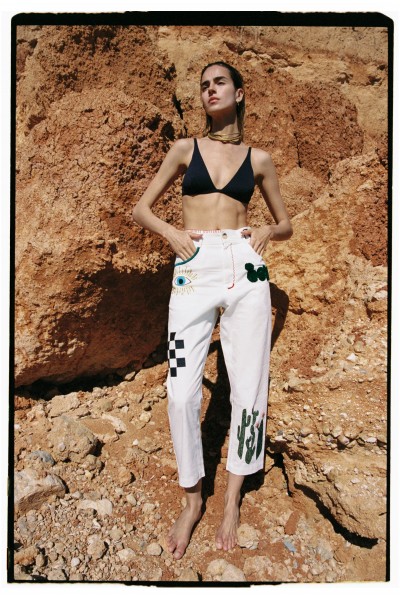 PANTALON BLANCO LOVE | BORDADO| Michonet 2