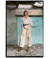 LINEN STRIPES SHIRT · FLAX