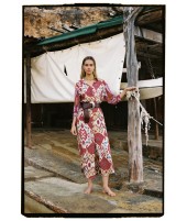 TERRACOTTA SHIRT DRESS · SILK