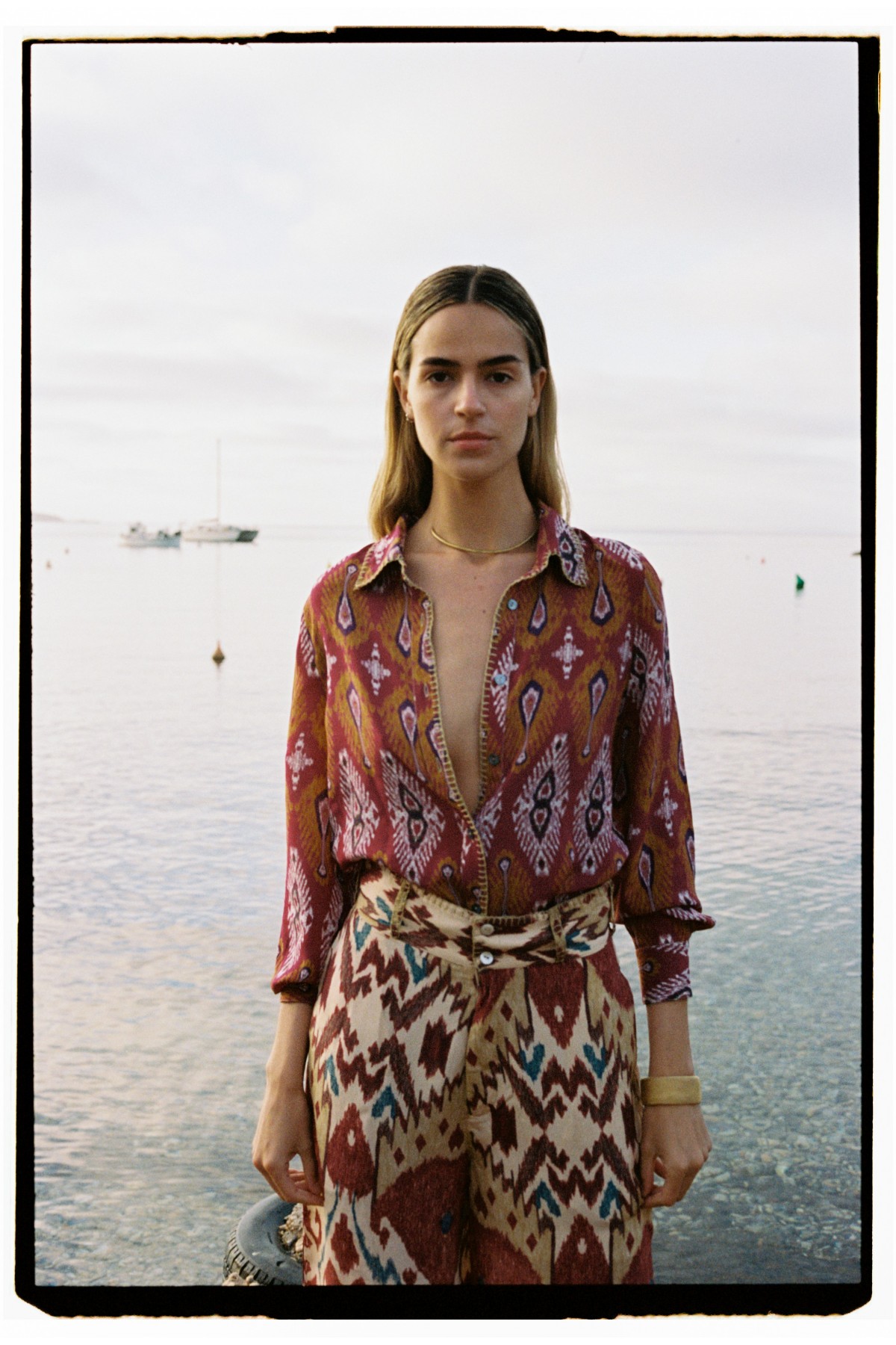 SILK BLOUSE IKAT ROSE · SILK