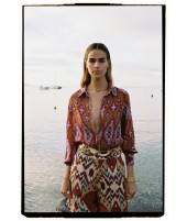 SILK BLOUSE IKAT ROSE · SILK