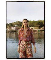 SILK BLOUSE IKAT ROSE · SILK