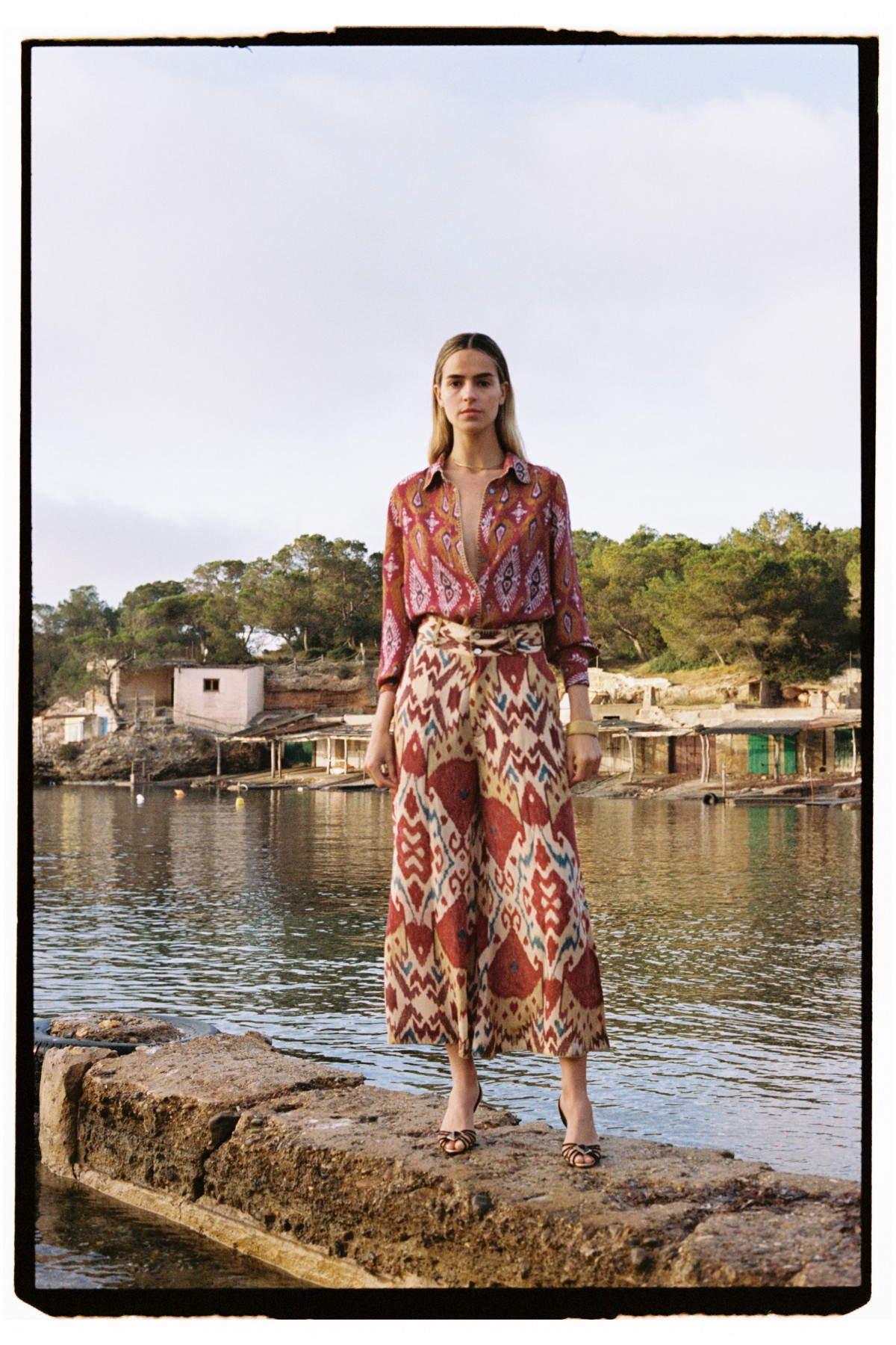TERRACOTTA SILK TROUSERS · SILK