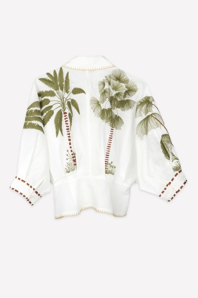 CAMISA LINO PALMERA | BORDADO| Michonet 2