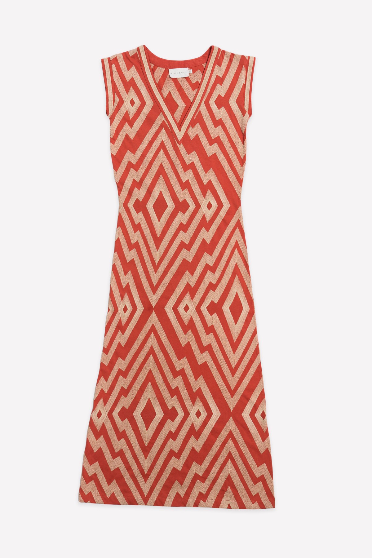 ZIGZAG CHEVRON CORAL | BORDADO| Michonet