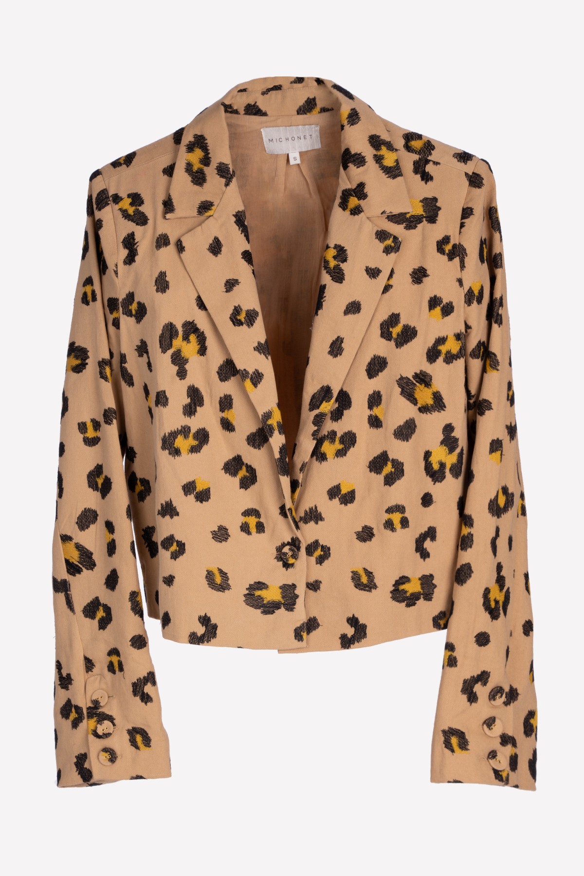 BLAZER LEOPARDO | BORDADO| Michonet