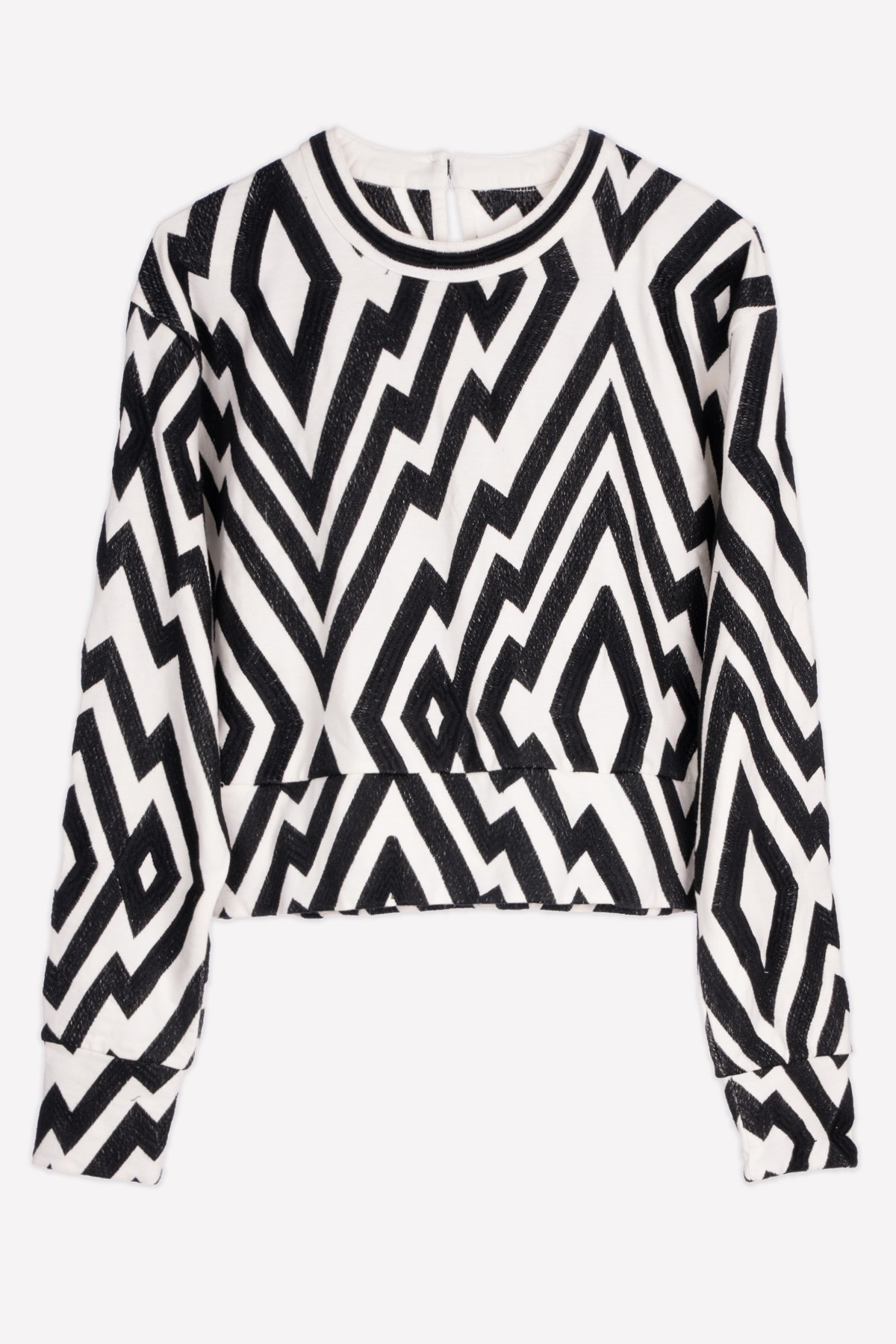 SUDADERA CHEVRON BLACK | BORDADO| Michonet