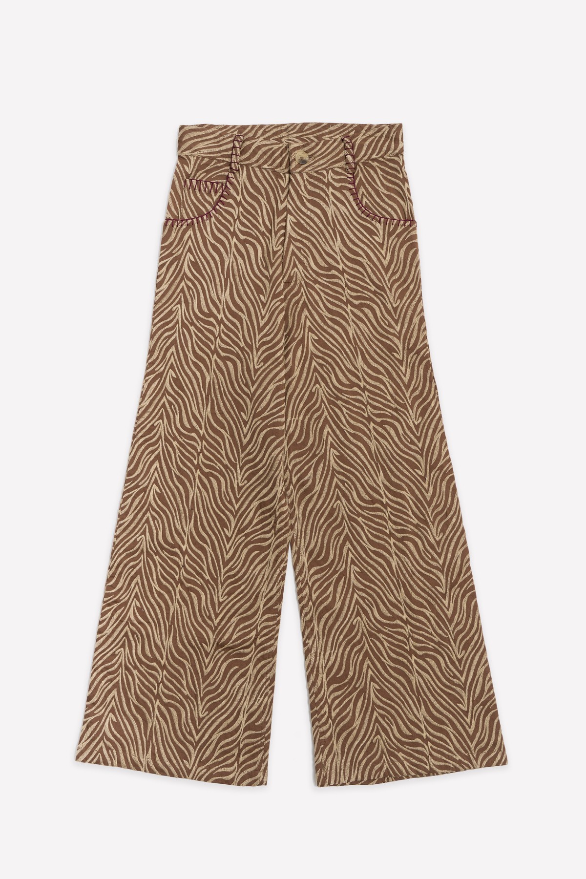 ZEBRA PANT DARK BROWN