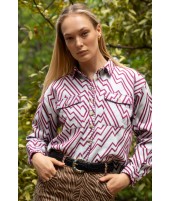 CHEVRON DENIM SHIRT