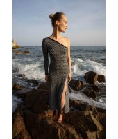 SILVER ASYMMETRIC DRESS