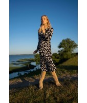 VESTIDO ÉTNICO NAVY | BORDADO| Michonet