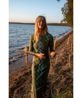 MOSS ZIGZAG DRESS