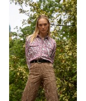 ZEBRA PANT DARK BROWN