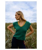 GREEN KNIT VEST