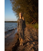 ETHNIC RUFFLE DRESS