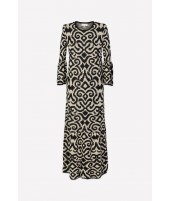 ETHNIC RUFFLE DRESS