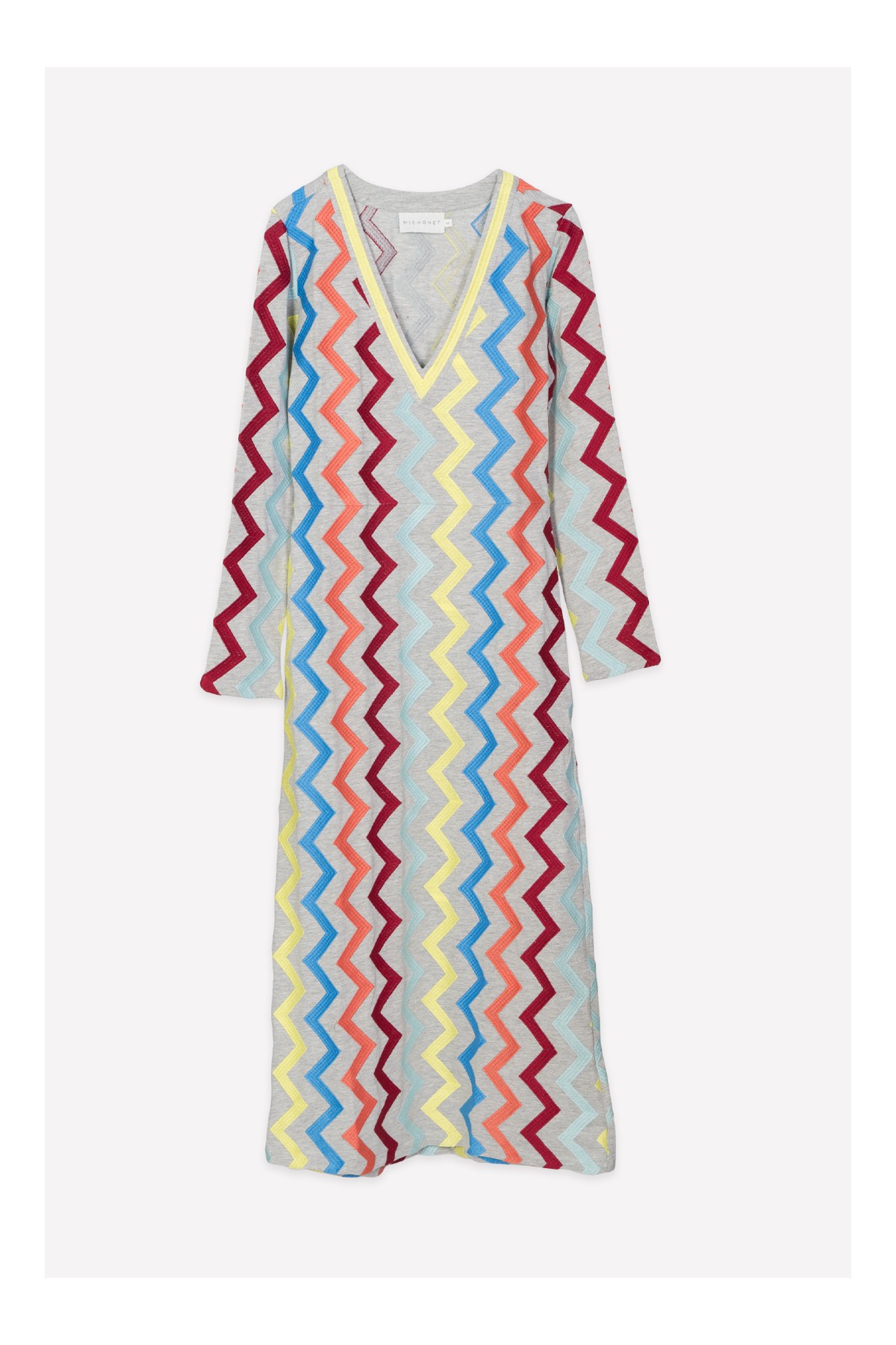 ZIG ZAG V-NECK MULTI
