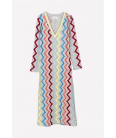 ZIG ZAG V-NECK MULTI