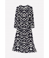 VESTIDO ÉTNICO NAVY | BORDADO| Michonet