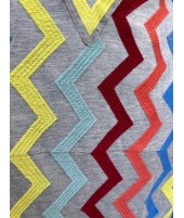 ZIG ZAG V-NECK MULTI