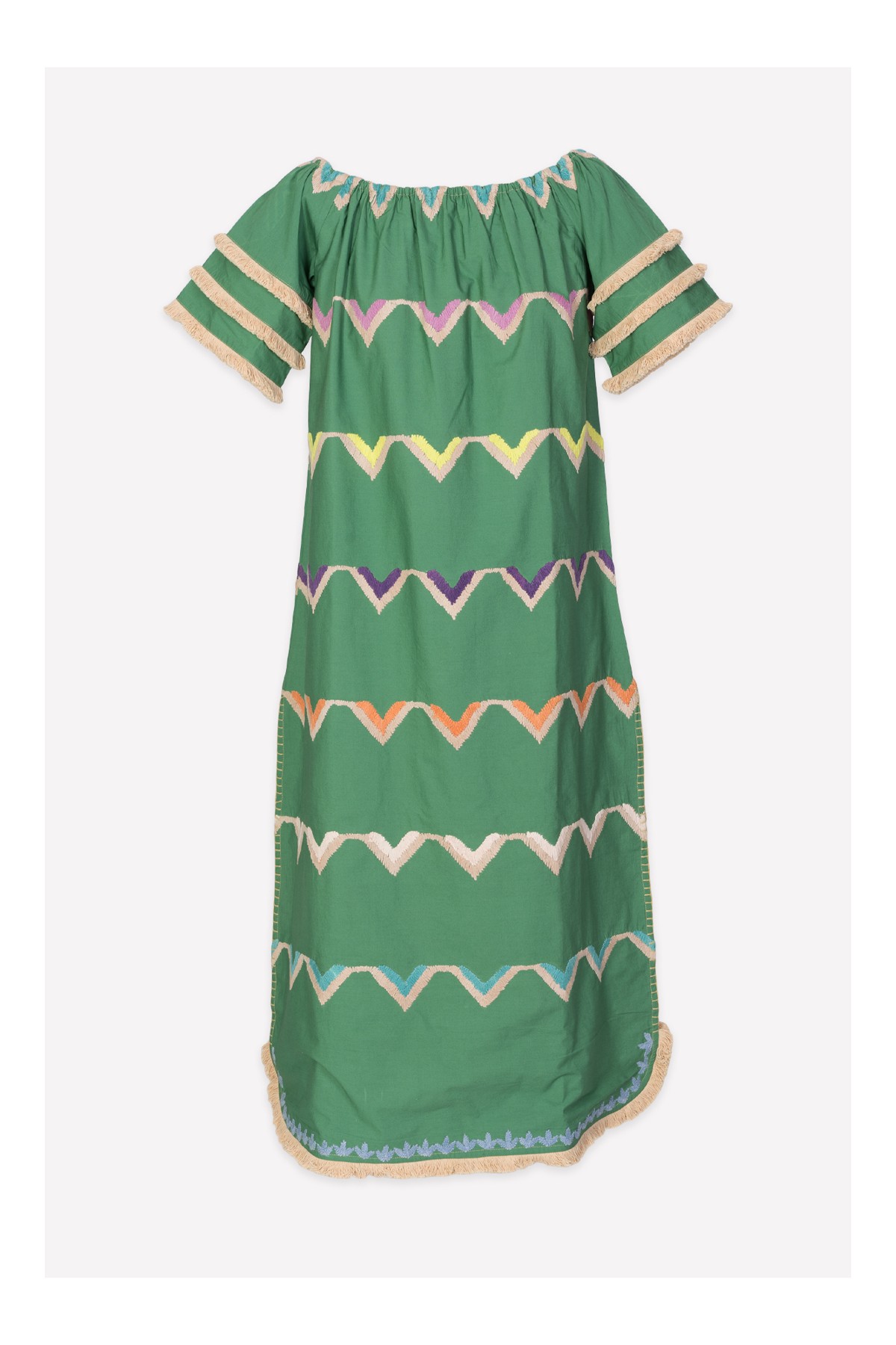 VESTIDO BEACH HIERBA | BORDADO| Michonet