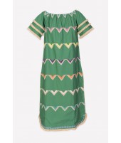 VESTIDO BEACH HIERBA | BORDADO| Michonet