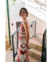 VESTIDO ESTRELLAS ROJO | BORDADO| Michonet