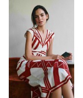 VESTIDO ESTRELLAS ROJO | BORDADO| Michonet