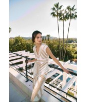 VESTIDO ESTRELLAS BEIGE | BORDADO| Michonet