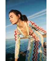 ZIG ZAG V-NECK MULTI