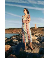 ZIG ZAG V-NECK MULTI