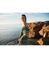 VESTIDO BEACH HIERBA | BORDADO| Michonet