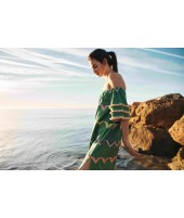 VESTIDO BEACH HIERBA | BORDADO| Michonet