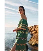 VESTIDO BEACH HIERBA | BORDADO| Michonet