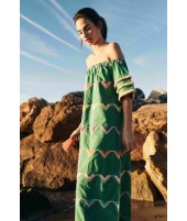VESTIDO BEACH HIERBA | BORDADO| Michonet
