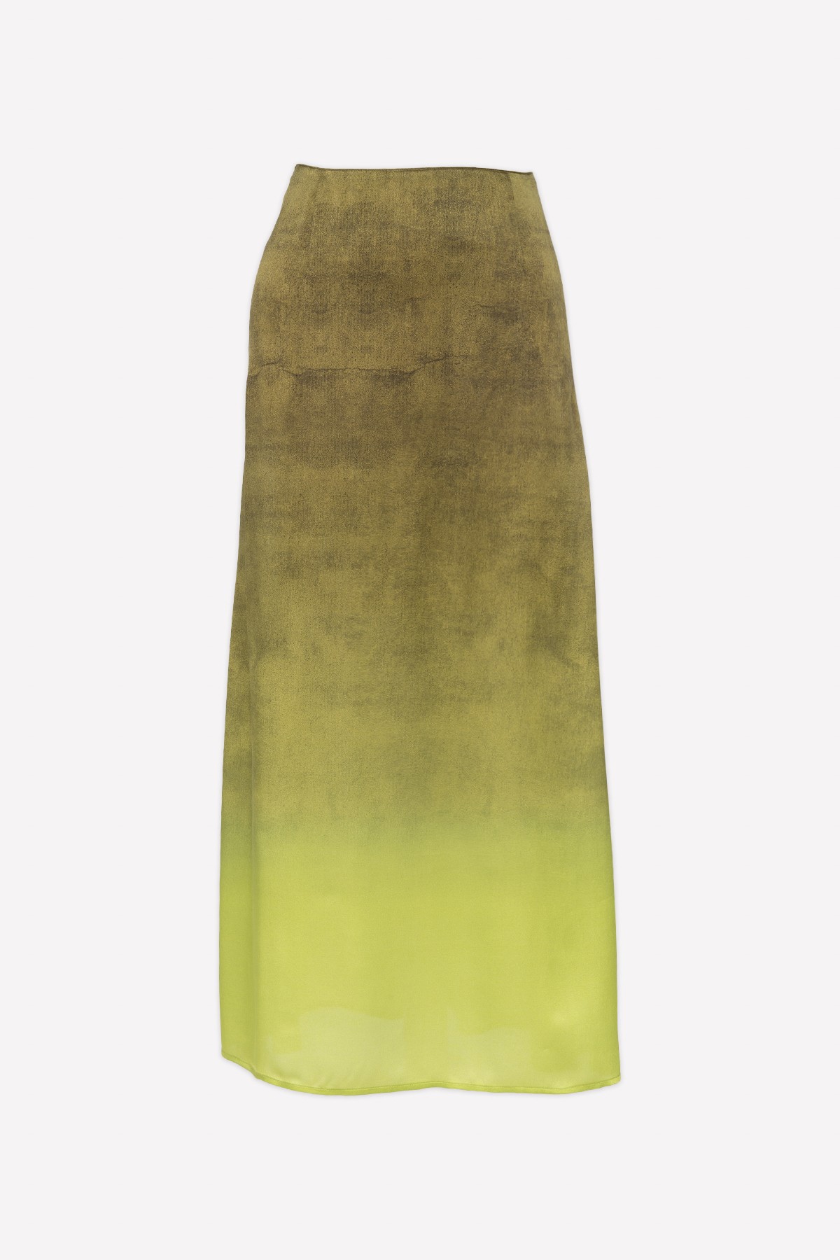 LIME SILK SKIRT