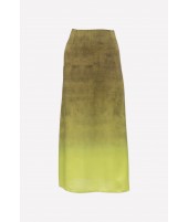 LIME SILK SKIRT