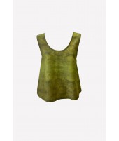 GREEN SILK TOP