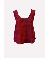 RED SILK TOP