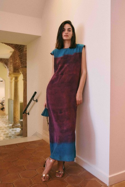 VESTIDO BICOLOR | SEDA| Michonet